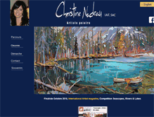 Tablet Screenshot of christinenadeau.com